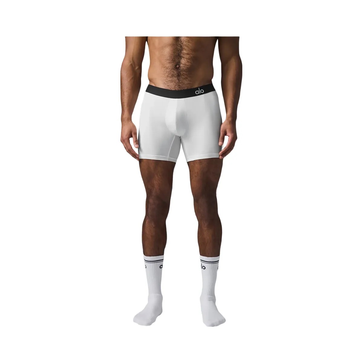 Alo Men's Hero Performance Boxer - White - HypeFly India View 4