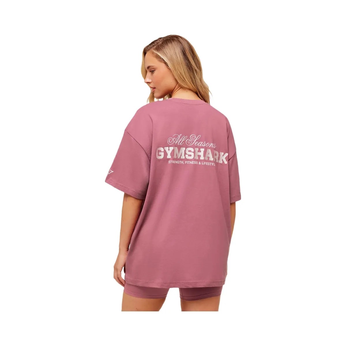 Gymshark All Seasons Graphic Short Sleeve T-Shirt - Reset Pink - HypeFly India View 6