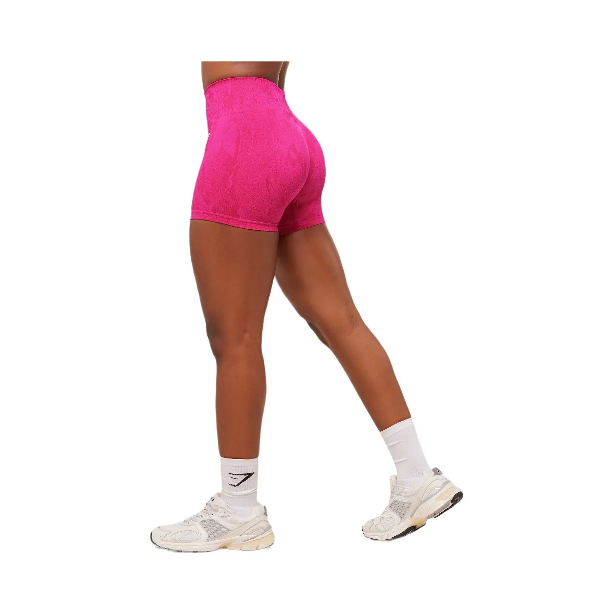Gymshark Adapt Camo Seamless Shorts - Build Pink/Energy Pink - HypeFly India View 3