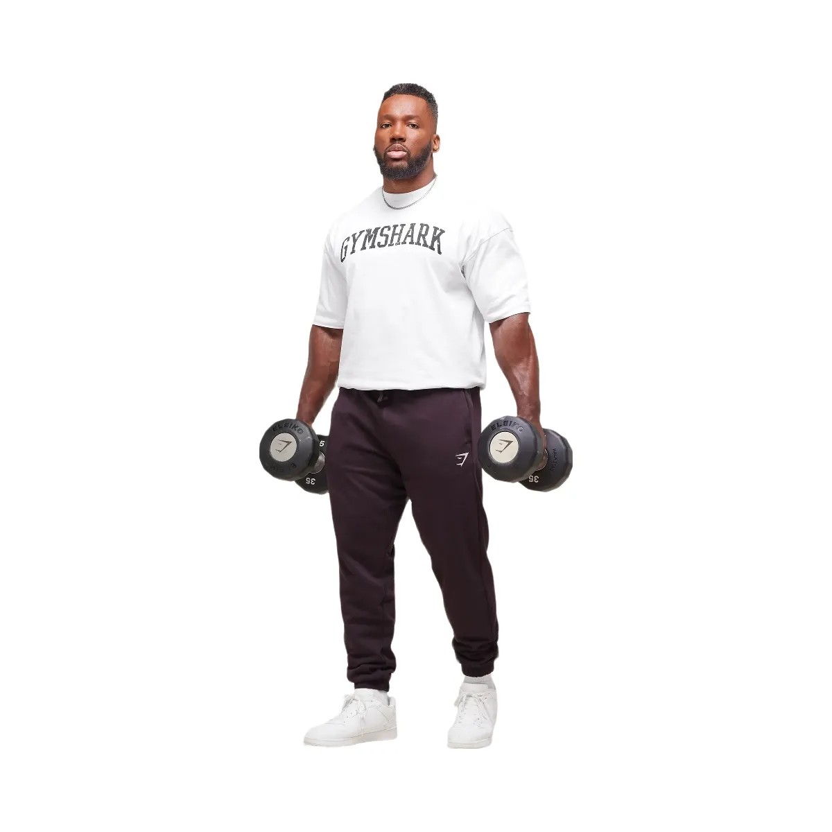 Gymshark Essential Oversized Joggers - Plum Brown - HypeFly India View 3