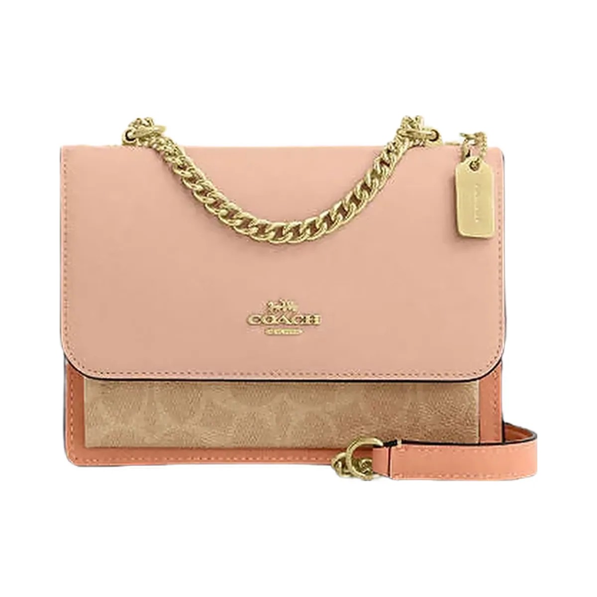 Coach Mini Klare Crossbody Bag In Colorblock Signature Canvas Signature Canvas-Im-Cream-Sand - HypeFly India View 1