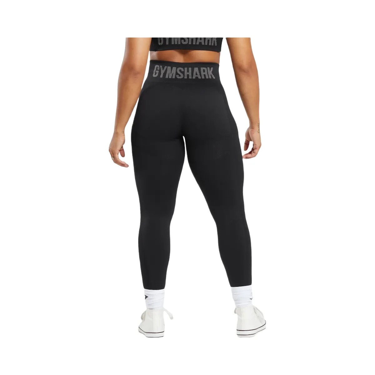 Gymshark Flex High Waisted Leggings - Black - HypeFly India View 2