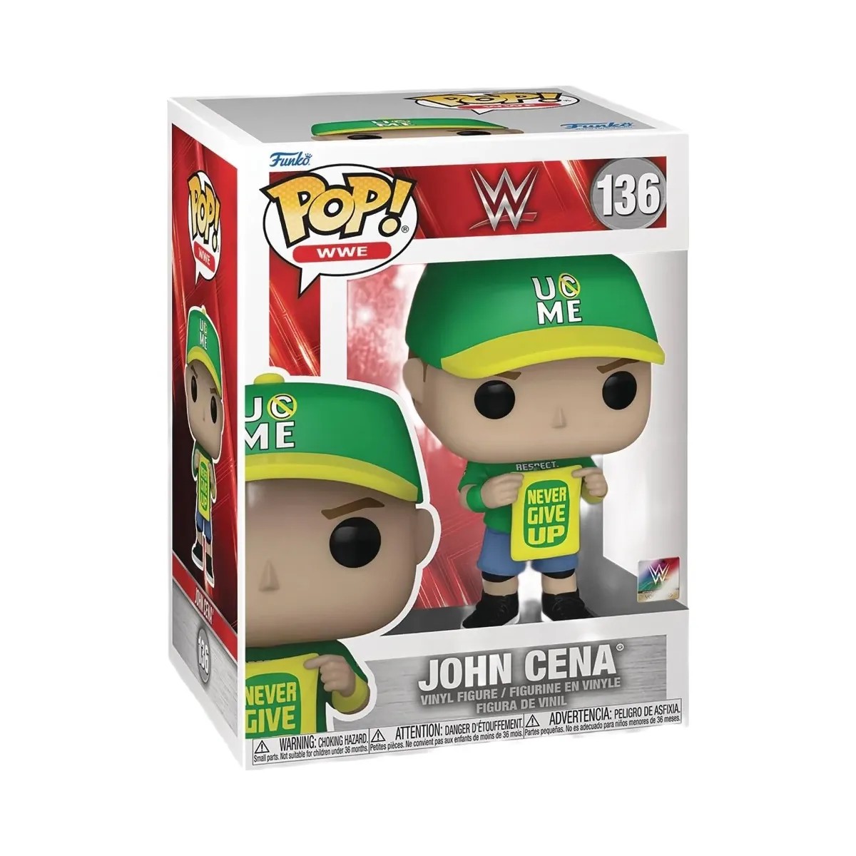 Funko Pop! Sports: WWE - John Cena (Never Give Up) #136 - HypeFly India View 1