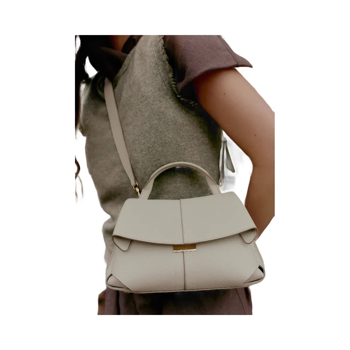 Polene Mokki Mini Textured Chalk - HypeFly India View 5