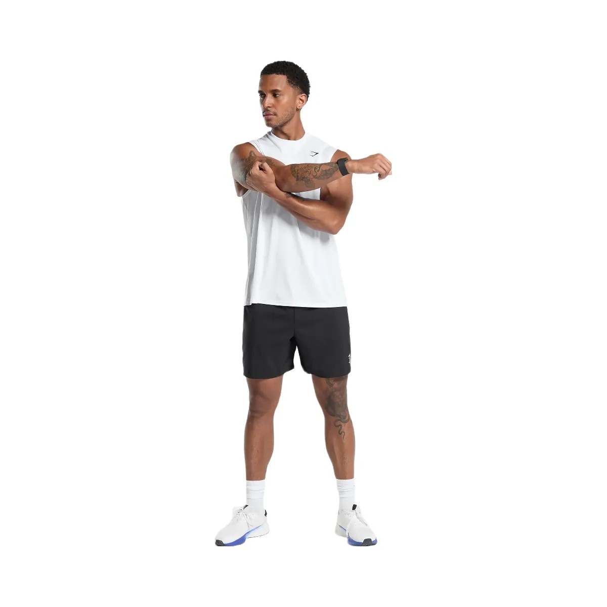 Gymshark Arrival Oversized Tank - White - HypeFly India View 4