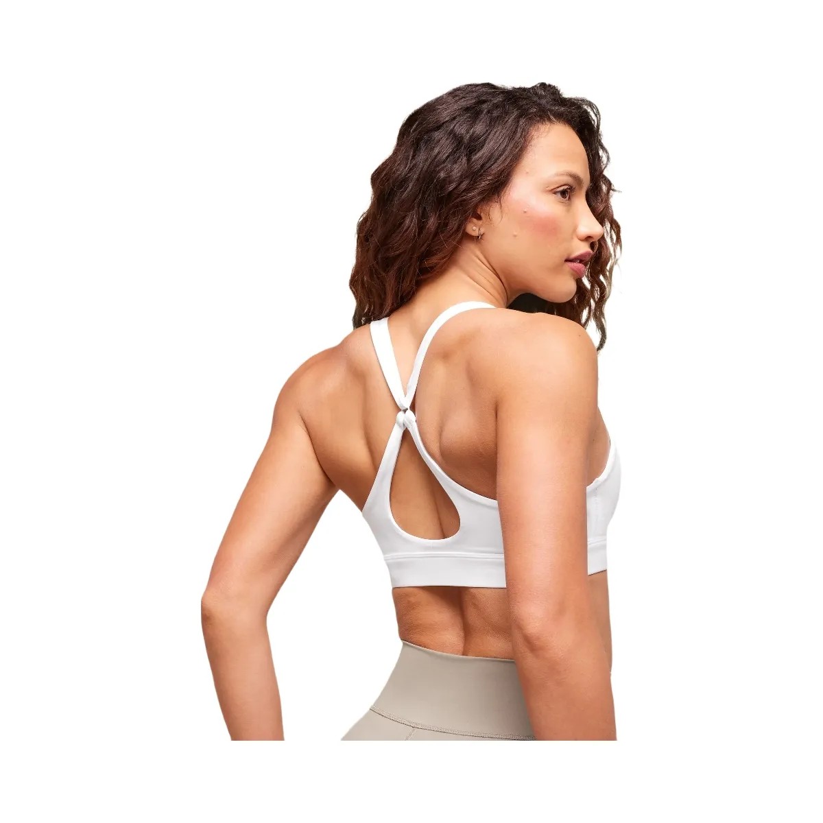 Gymshark Peek A Boo Sports Bra - White - HypeFly India View 3