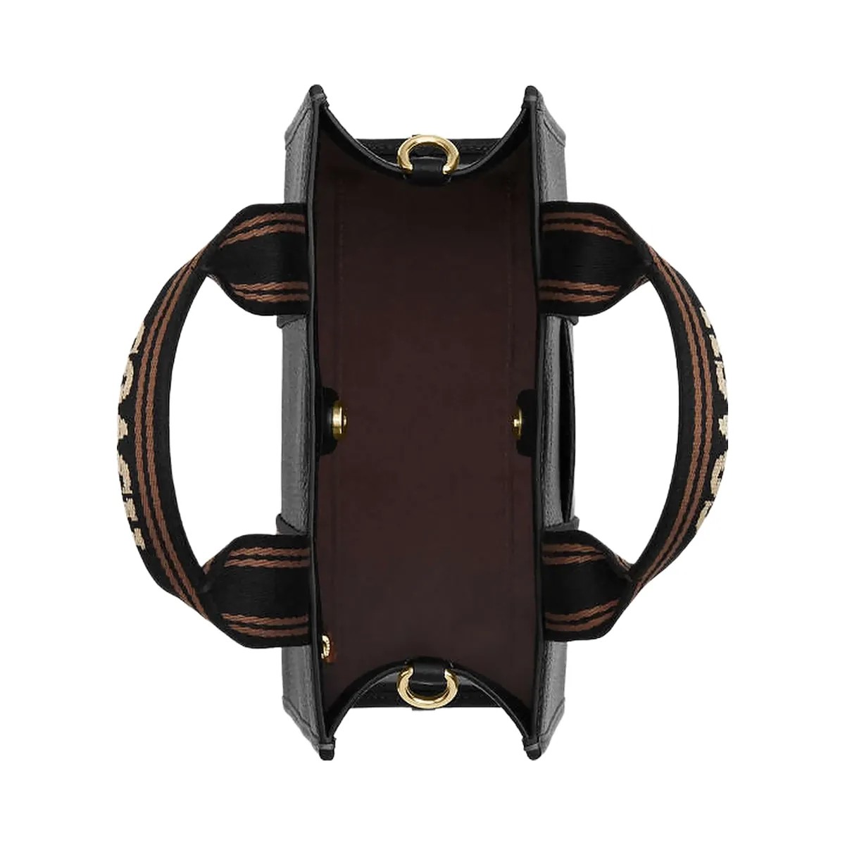 Coach Smith Tote Bag 24 Pebbled Leather-Gold-Black Multi - HypeFly India View 4