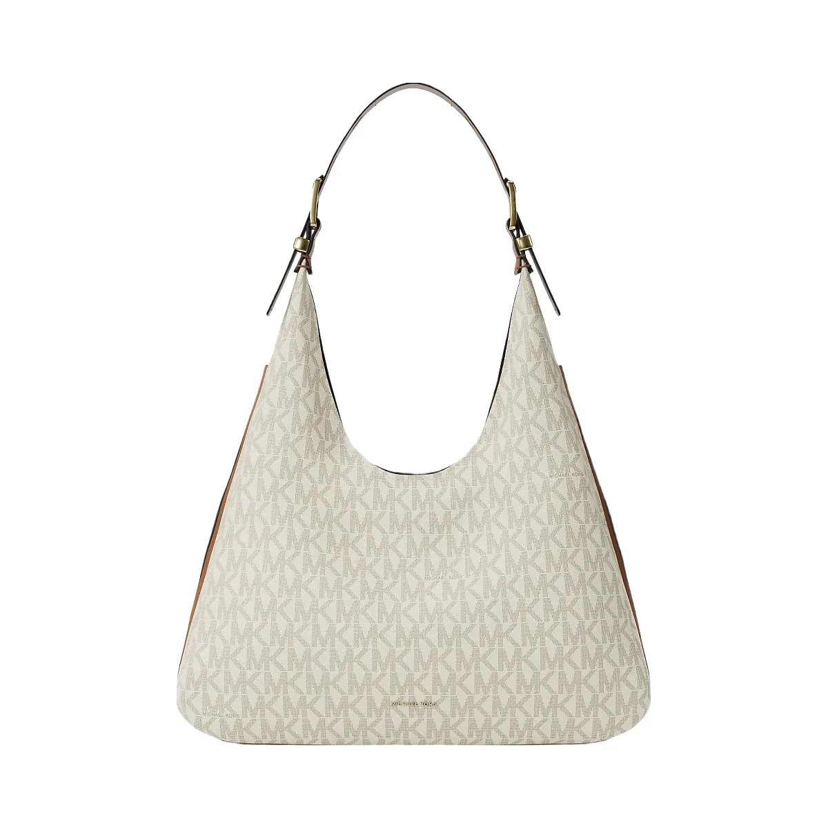 Michael Kors Nolita Large Signature Logo Shoulder Bag Vanilla-Acorn - HypeFly India View 1