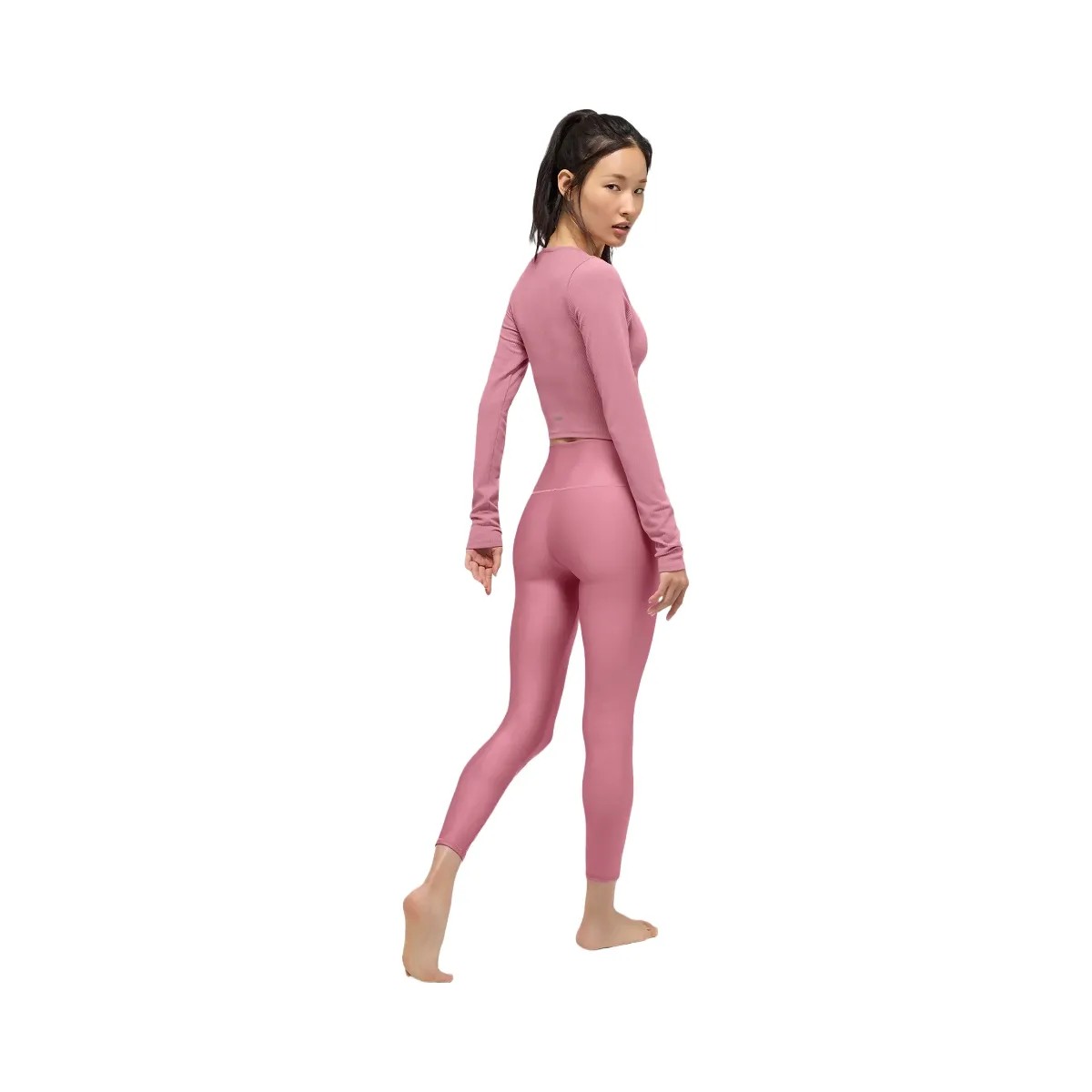 Alo Women's 7/8 High-Waist Airlift Legging - Pink Wild Rose - HypeFly India View 4