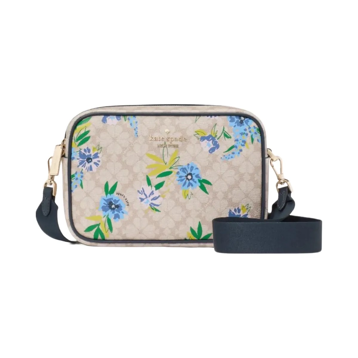 Kate Spade Flower Floral Camera Bag Blazer Blue Multi - HypeFly India View 1