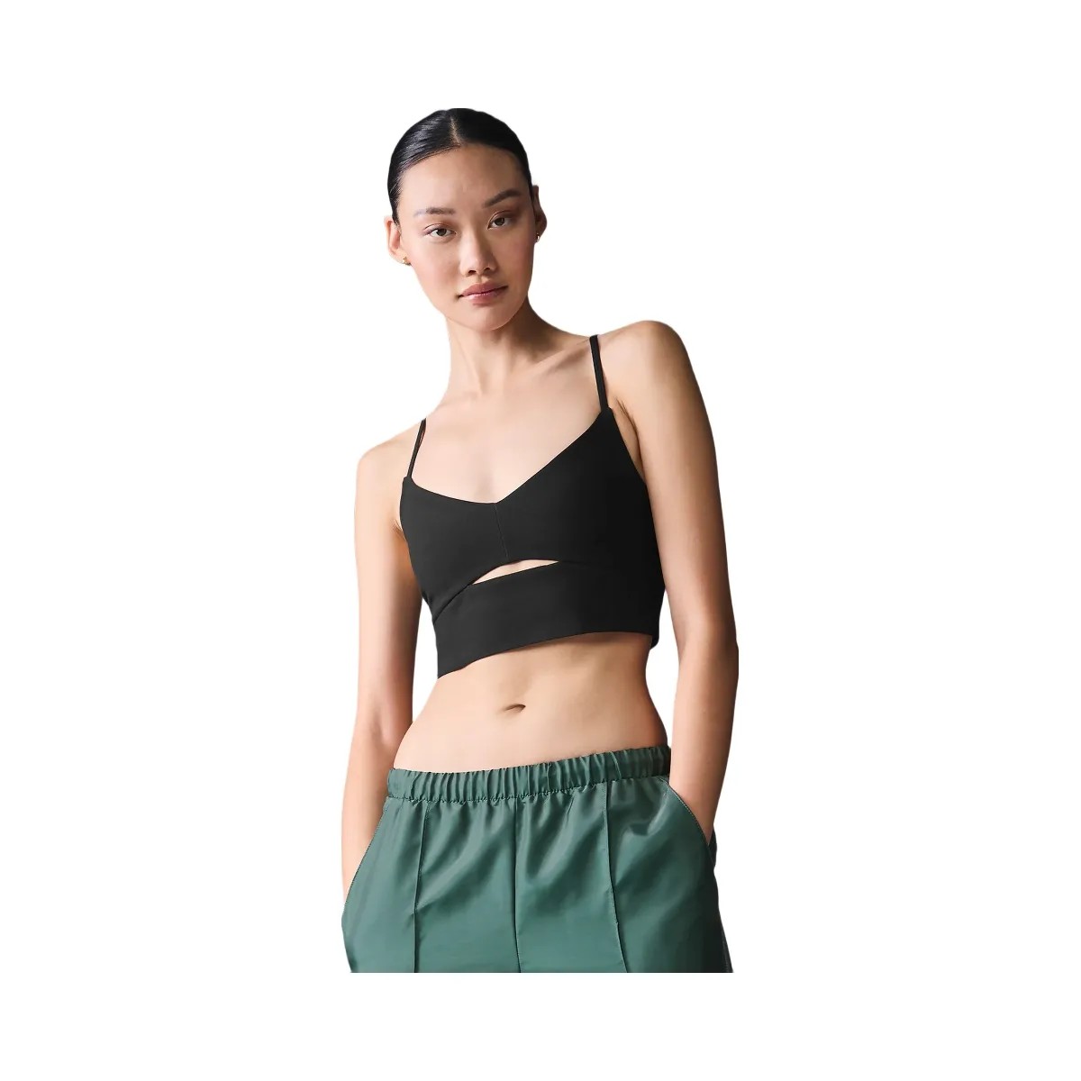 Alo Women's Alosoft Highlight Bra - Black - HypeFly India View 1