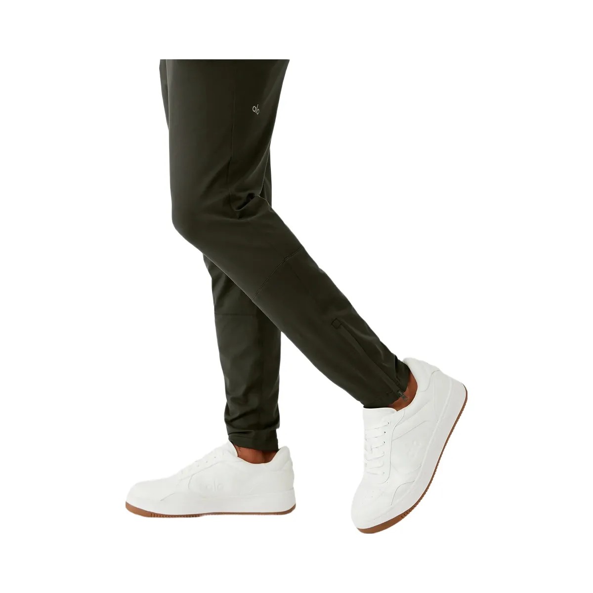 Alo Men's Conquer React Performance Pant - Stealth Green - HypeFly India View 5