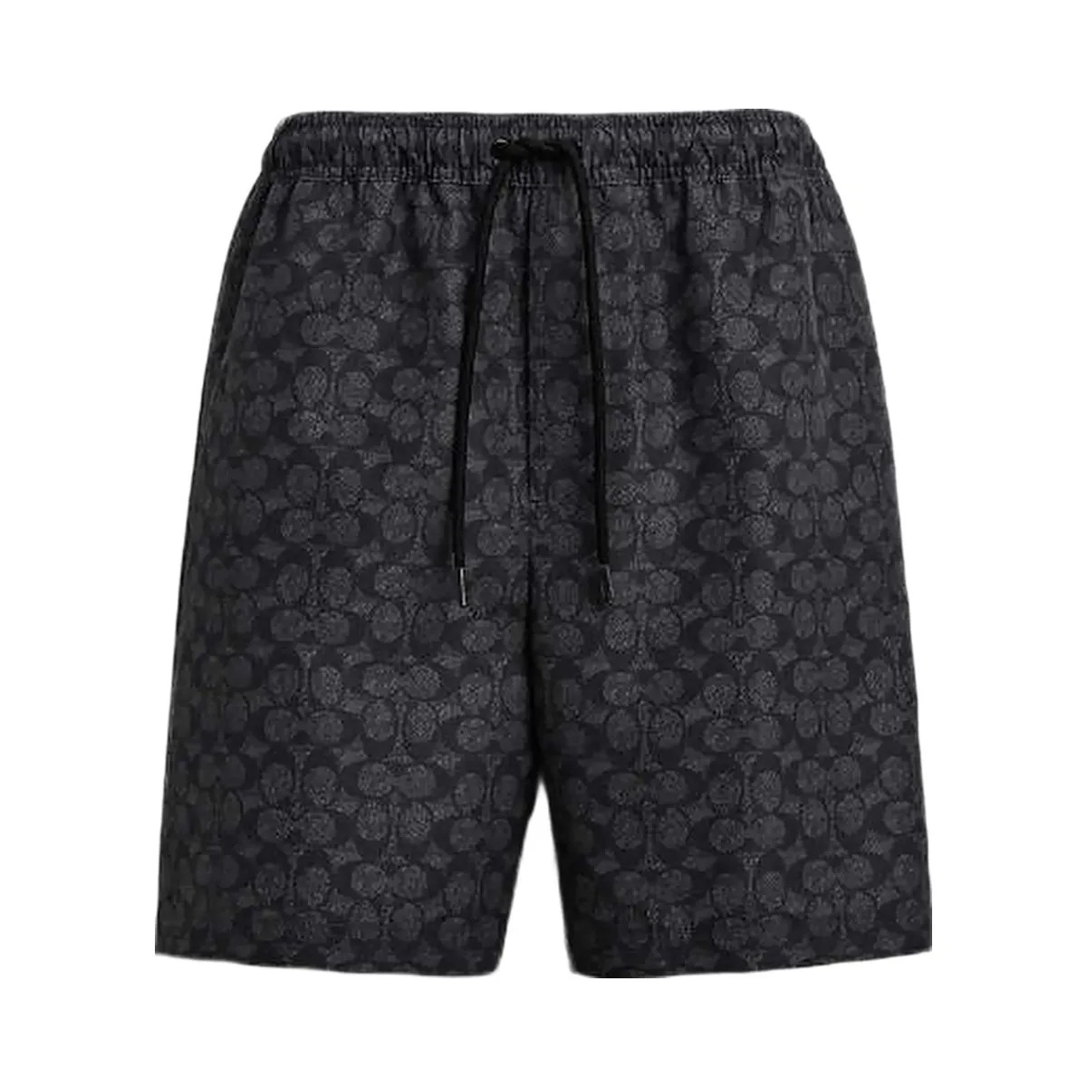Coach Signature Swim Trunks In Recycled Polyester Charcoal Signature - HypeFly India View 4