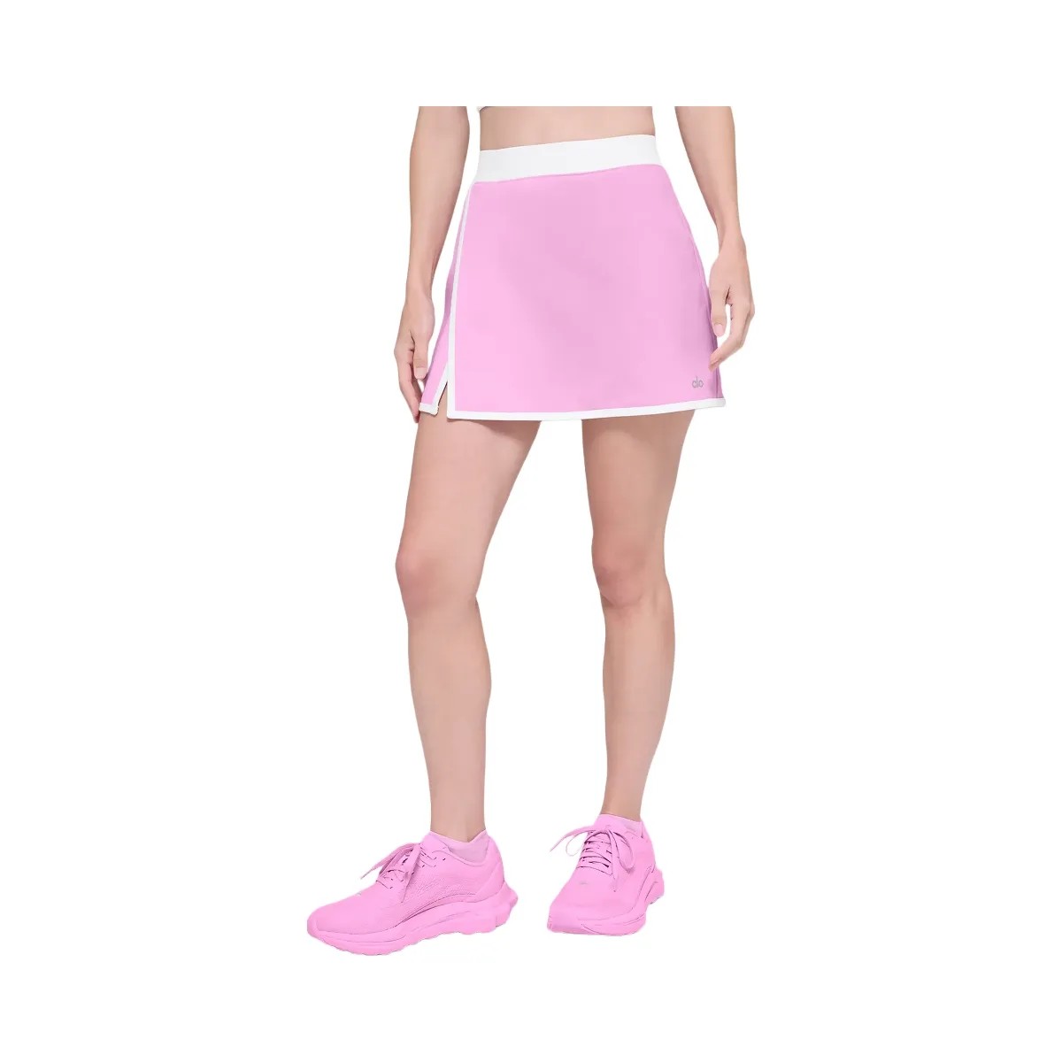 Alo Women's Airbrush Streamlined Skirt - Candy Heart Pink/White - HypeFly India View 1