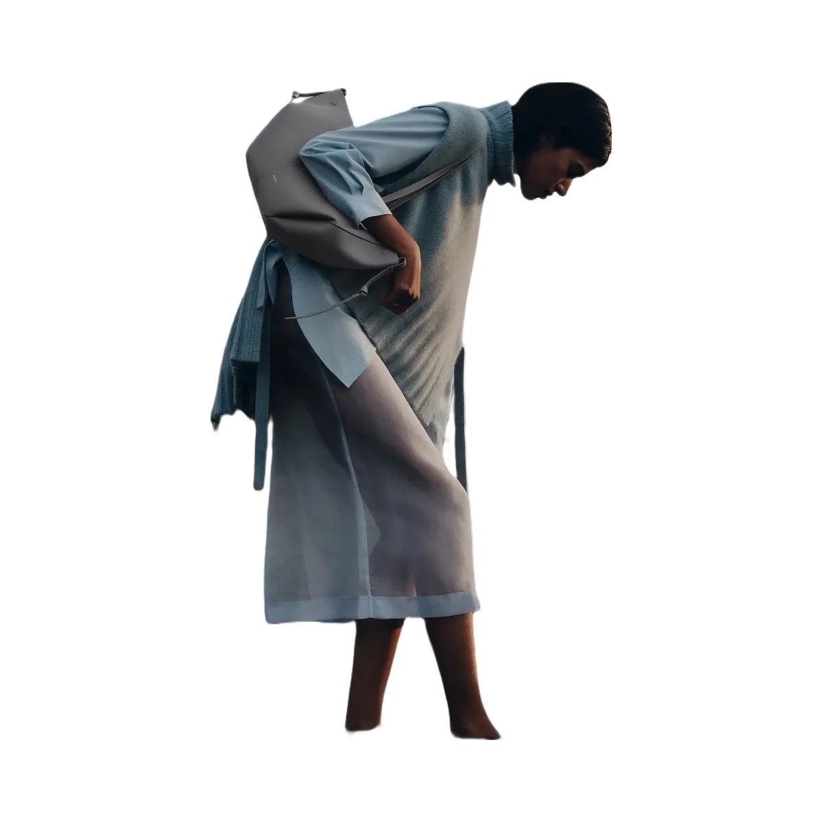 Polene Cyme Mini Textured Stone - HypeFly India View 4