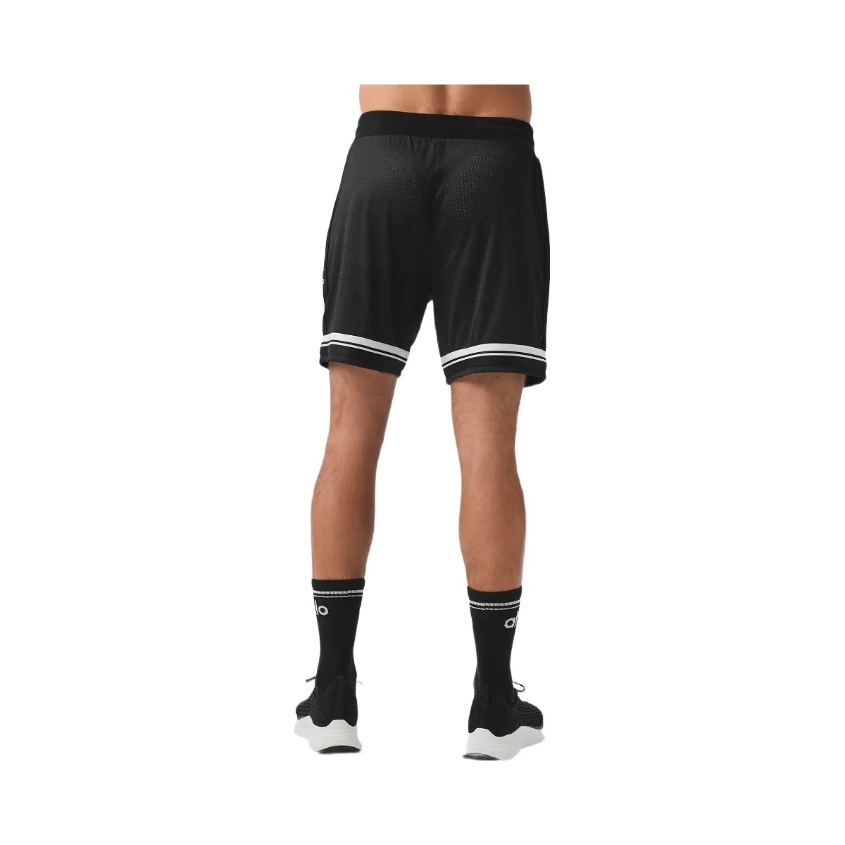 Alo Men's 7" Key Mesh Basketball Short - Black - HypeFly India View 3