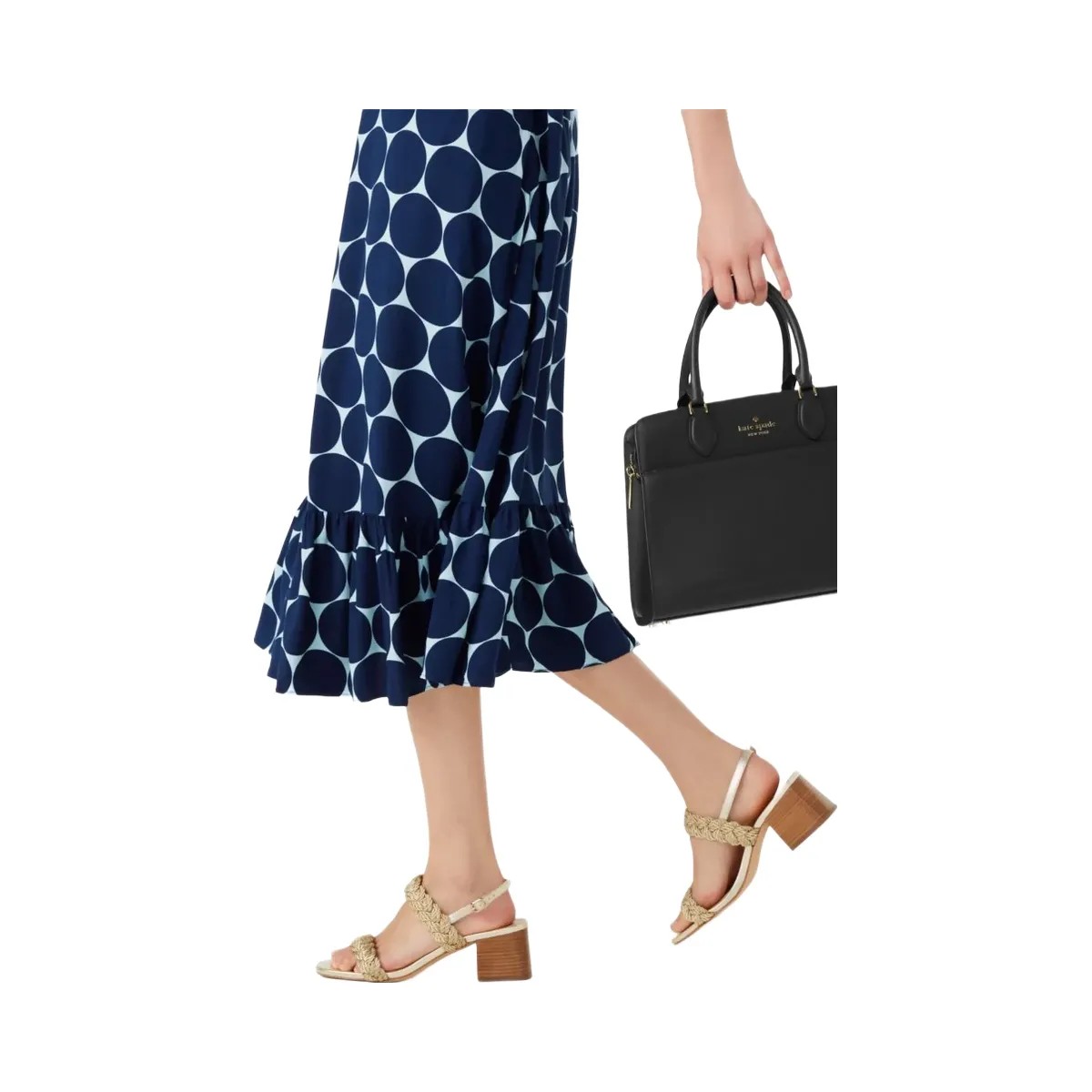 Kate Spade Madison Medium Satchel Bag Black - HypeFly India View 2