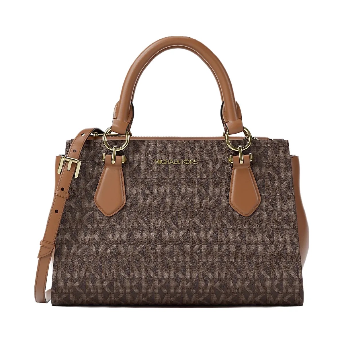 Michael Kors Marilyn Small Signature Logo Messenger Bag Brown - HypeFly India View 1