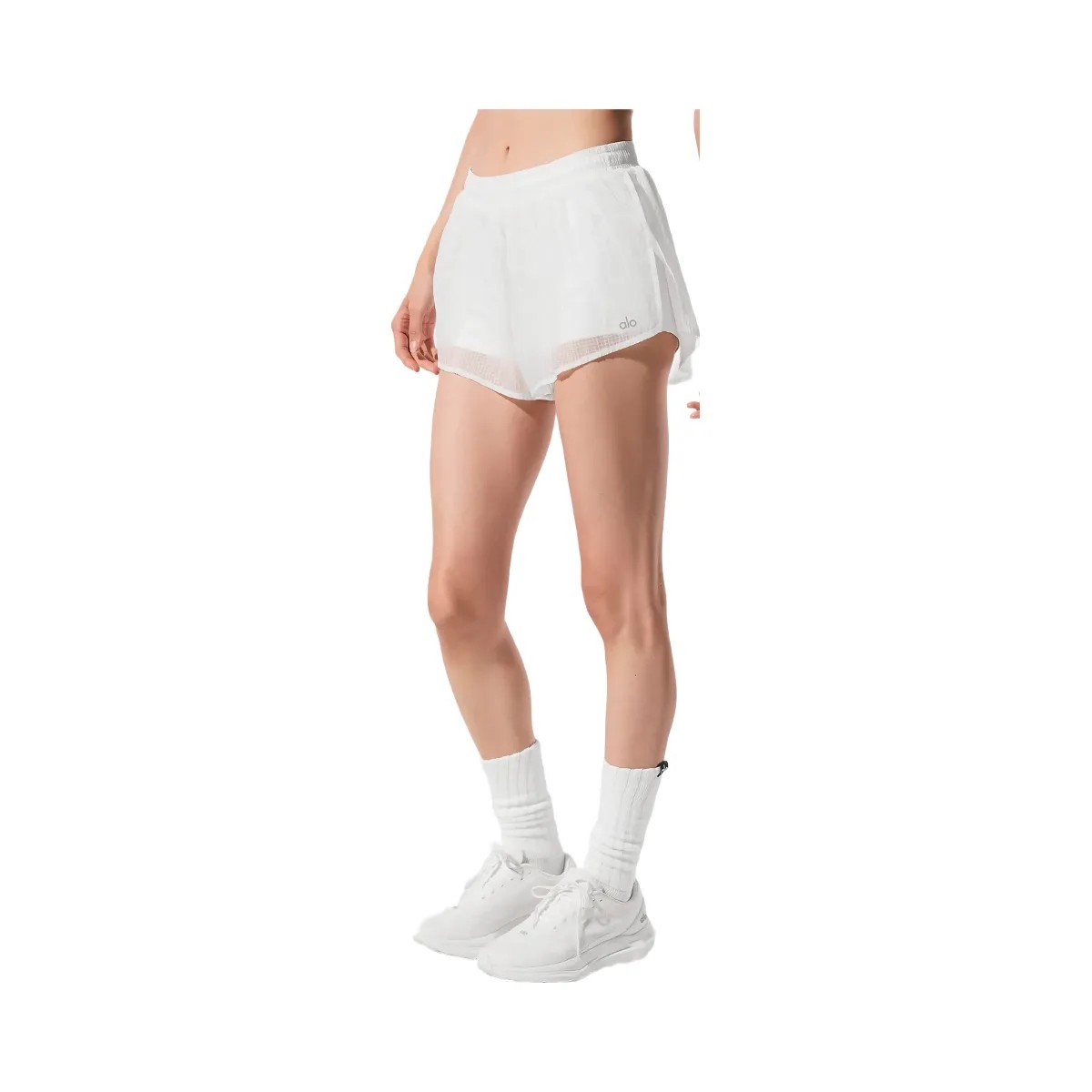 Alo Women's Game Time Short - White - HypeFly India View 1