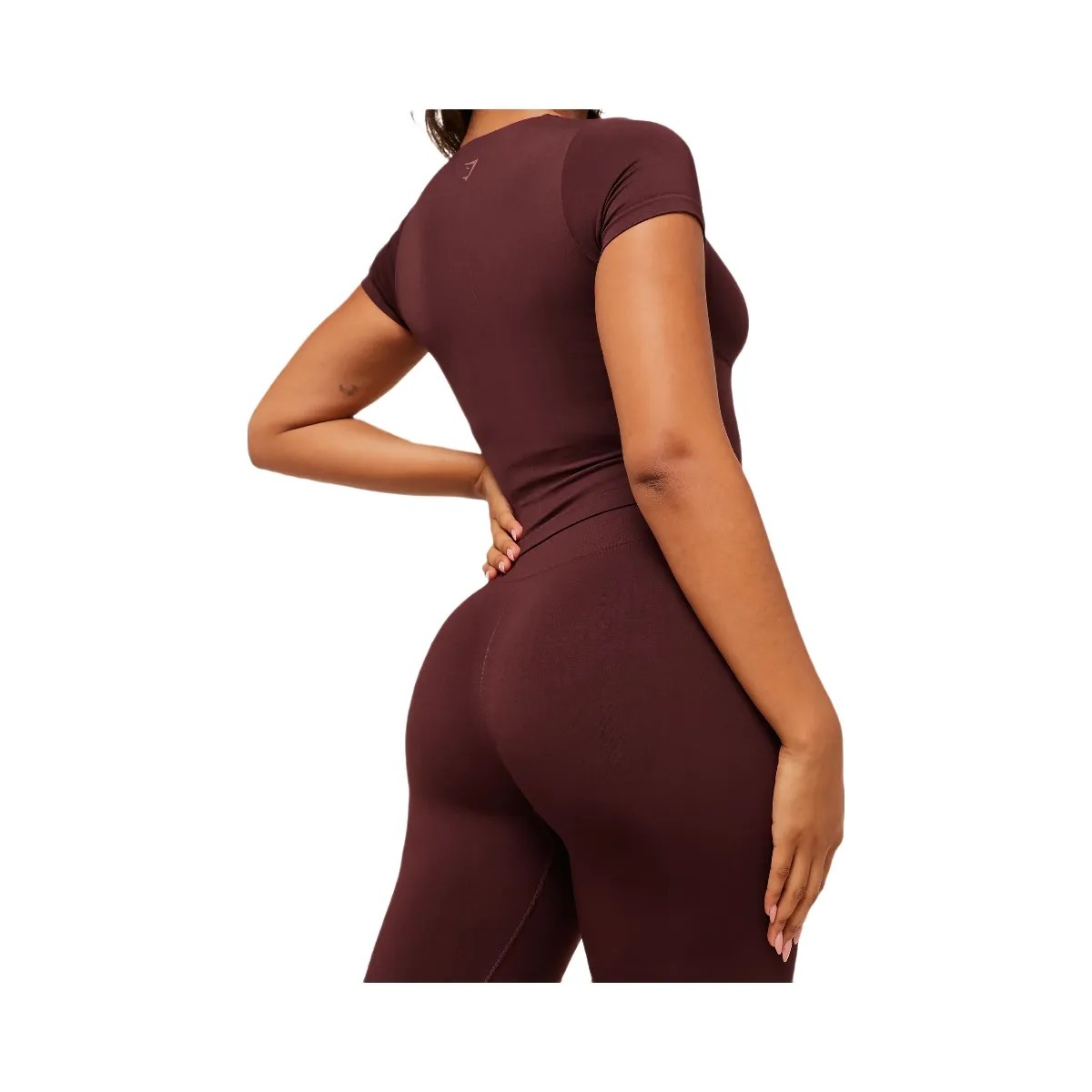 Gymshark Soft Sculpt Leggings - Rich Maroon - HypeFly India View 4
