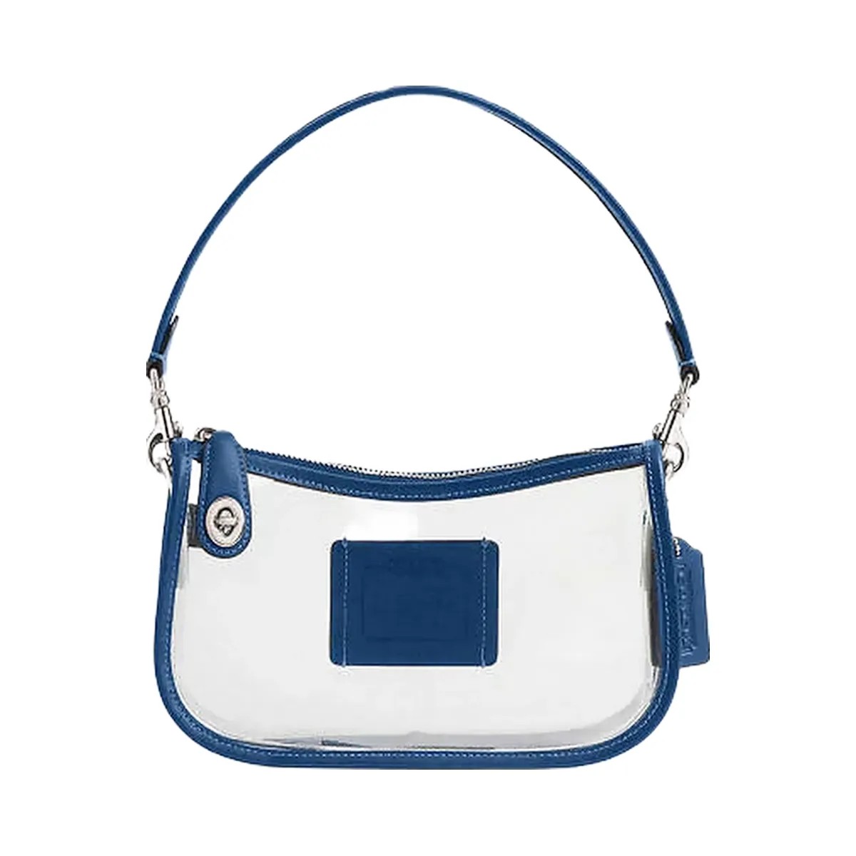 Coach Stadium Swinger Bag Signature Canvas-Silver-True Blue - HypeFly India View 4