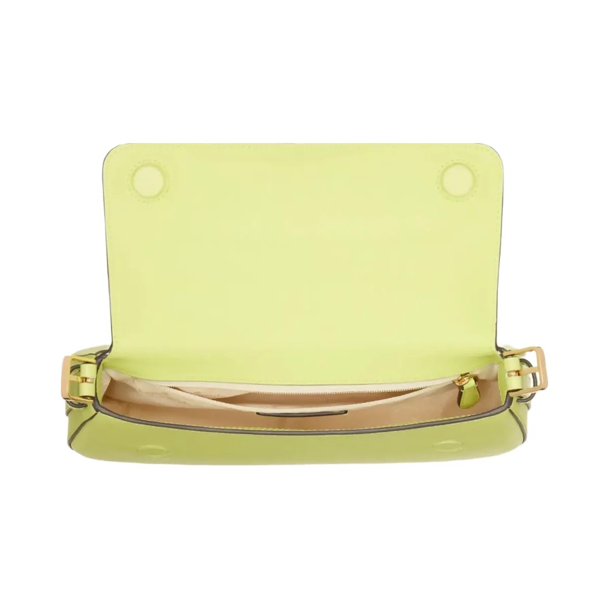 Kate Spade Madison Saffiano Leather Small Flap Shoulder Bag Lime Slushy - HypeFly India View 4