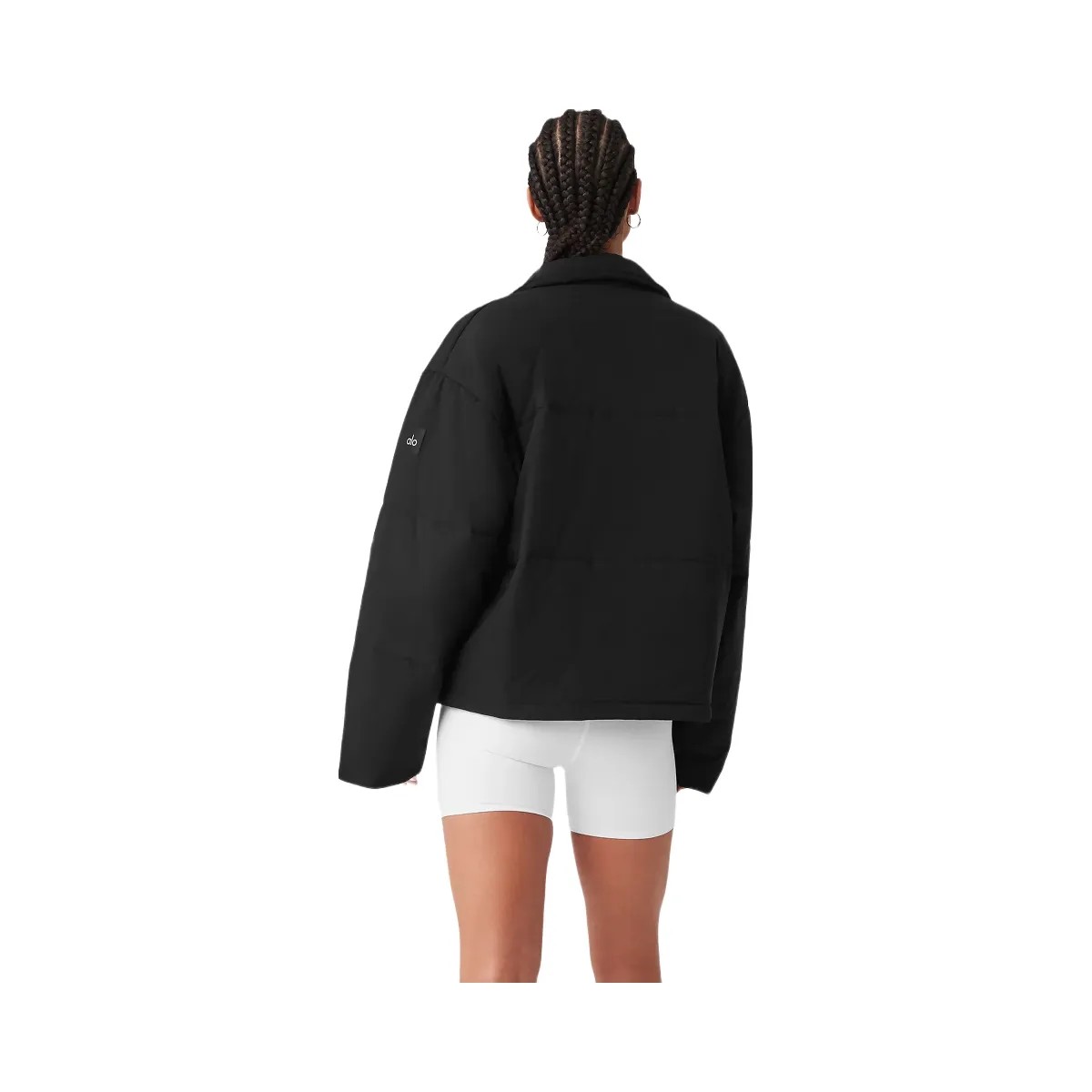 Alo Women's Voyage Utility Cargo Jacket - Black - HypeFly India View 3