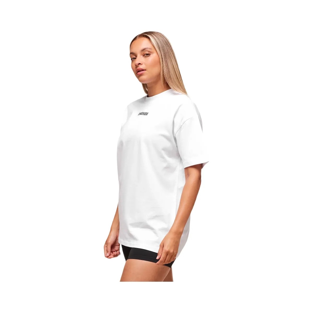 Gymshark Block Oversized T-Shirt - White - HypeFly India View 3