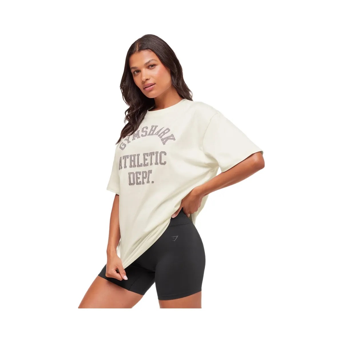 Gymshark Athletic Department Oversized Graphic T-Shirt - Soft White - HypeFly India View 3