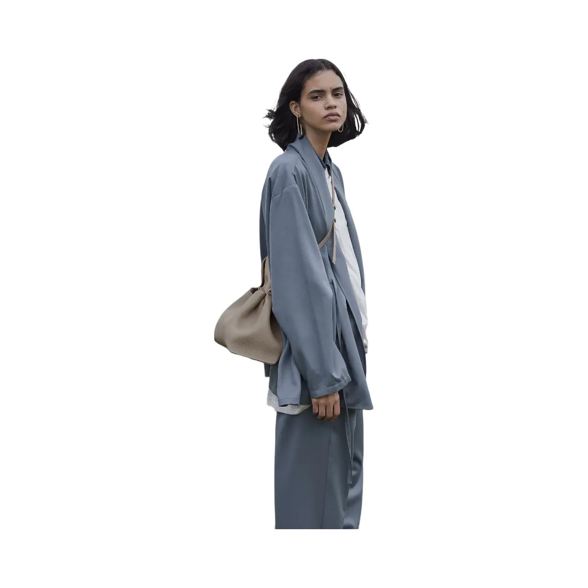 Polene Numero Neuf Textured Taupe - HypeFly India View 4