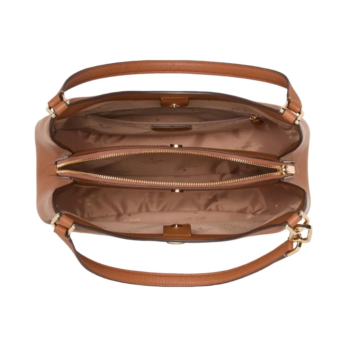 Kate Spade Kayla Large Triple Compartment Shoulder Bag Warm Gingerbread - HypeFly India View 4