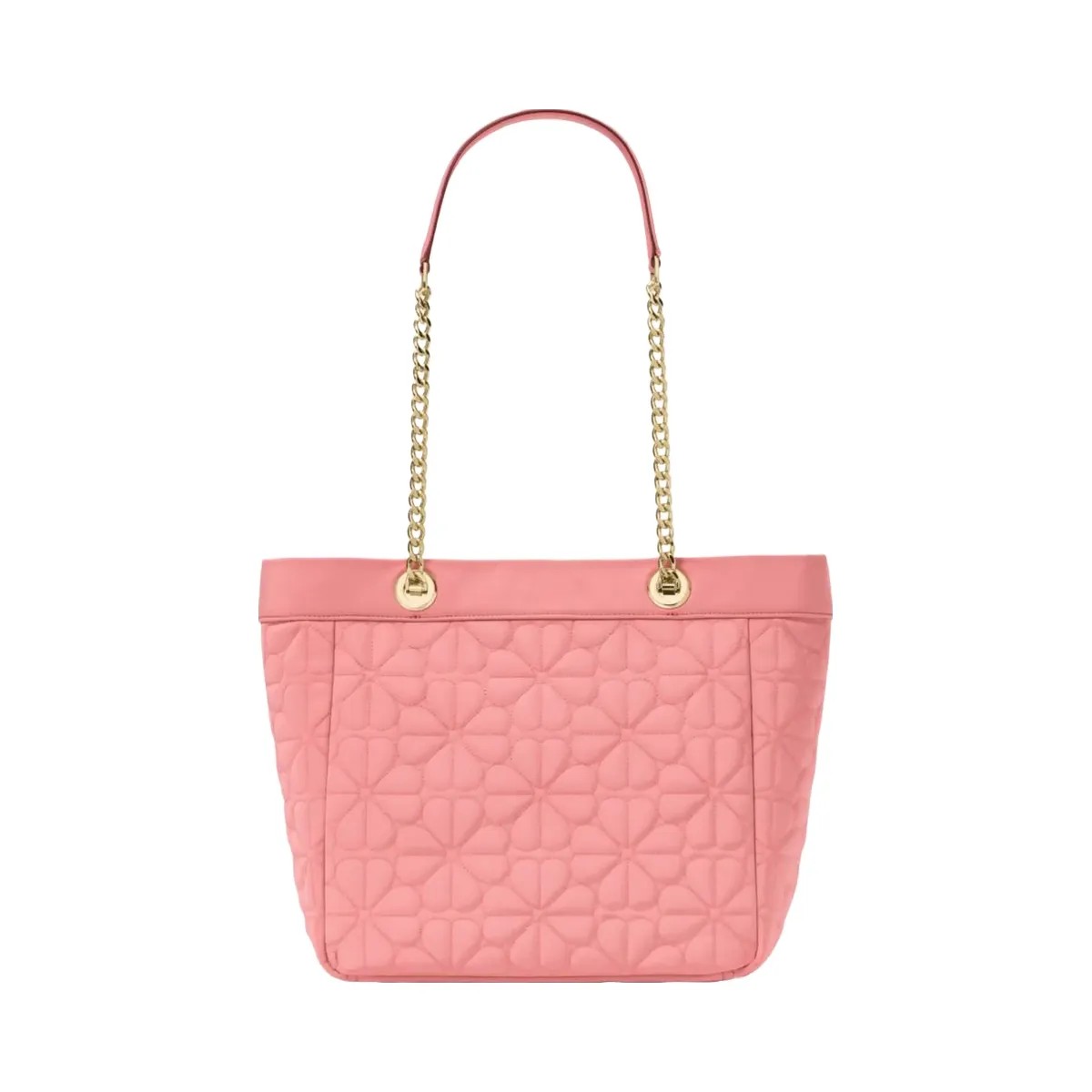 Kate Spade Flower Quilted Fabric Medium Tote Terracotta Tile - HypeFly India View 5