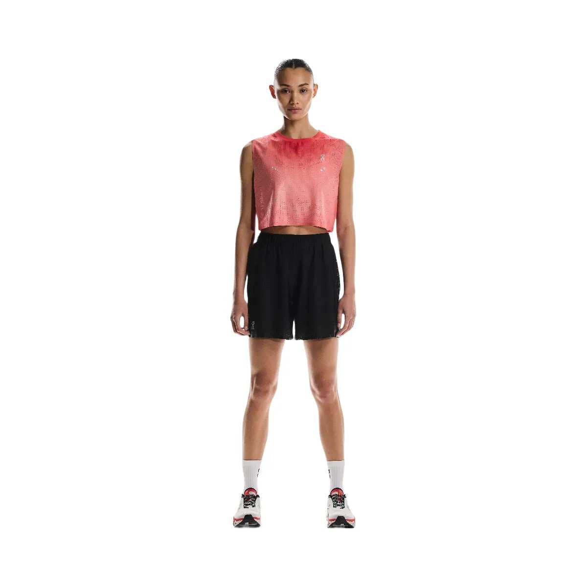 On Pace Mesh Shorts Black - HypeFly India View 4