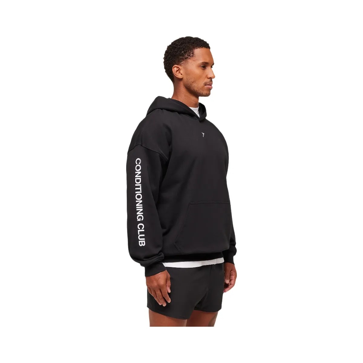 Gymshark GSCC Hoodie - Black - HypeFly India View 2