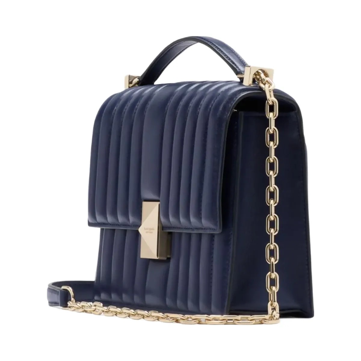 Kate Spade Deco Quilted Chain Shoulder Bag Parisian Navy - HypeFly India View 1