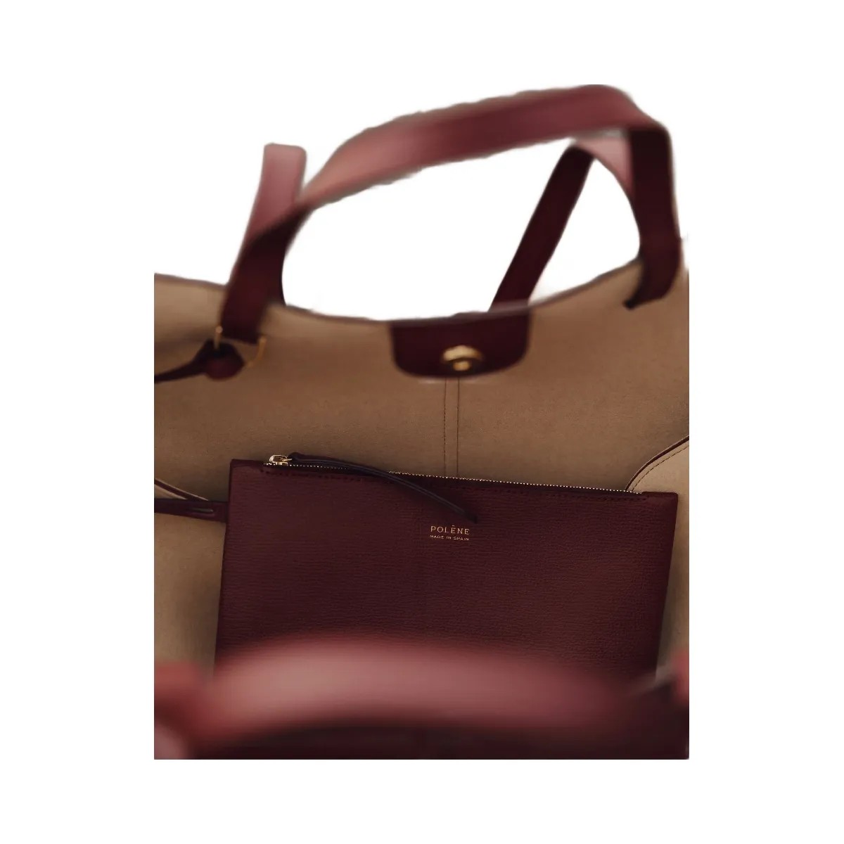 Polene Cyme Mini Textured Black Cherry - HypeFly India View 2