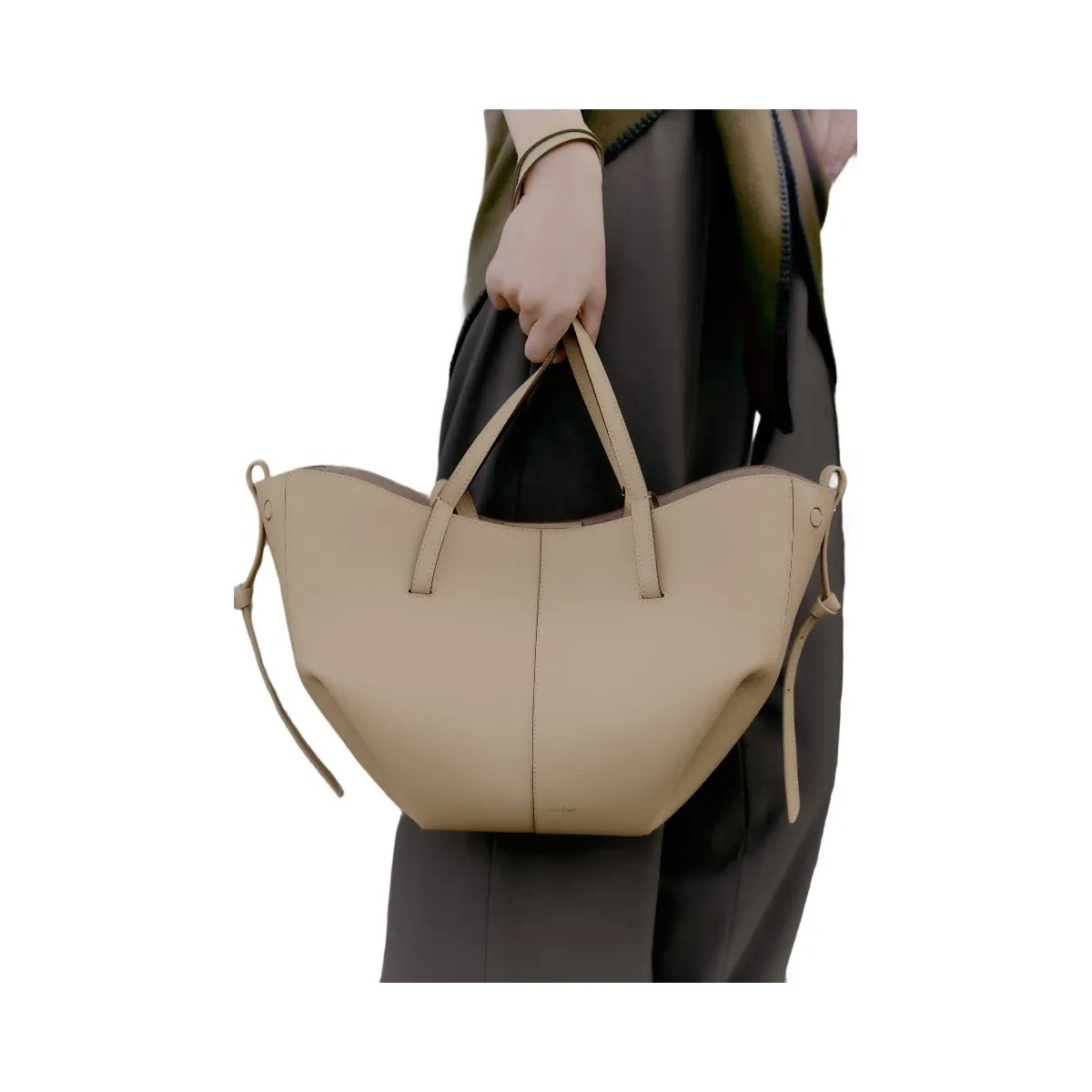 Polene Cyme Mini Textured Sand - HypeFly India View 4