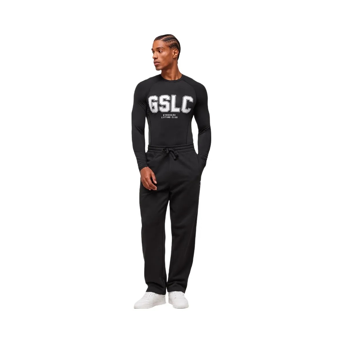 Gymshark GSLC Baselayer Long Sleeve T-Shirt - Black - HypeFly India View 3