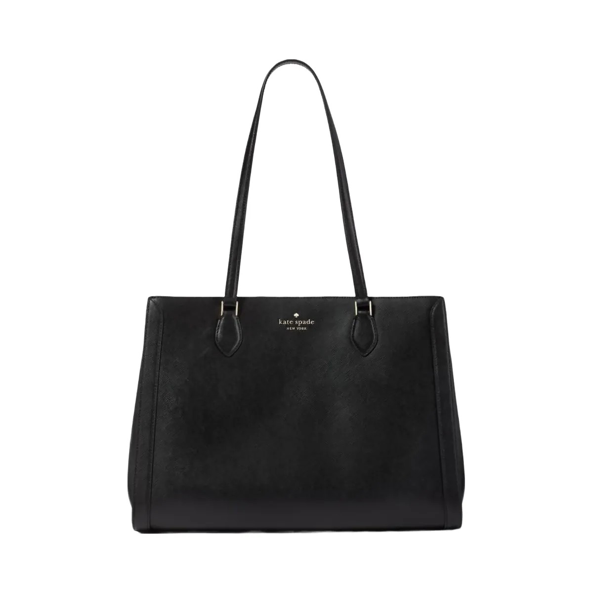 Kate Spade Madison Saffiano East West Leather Large Laptop Tote Black - HypeFly India View 1