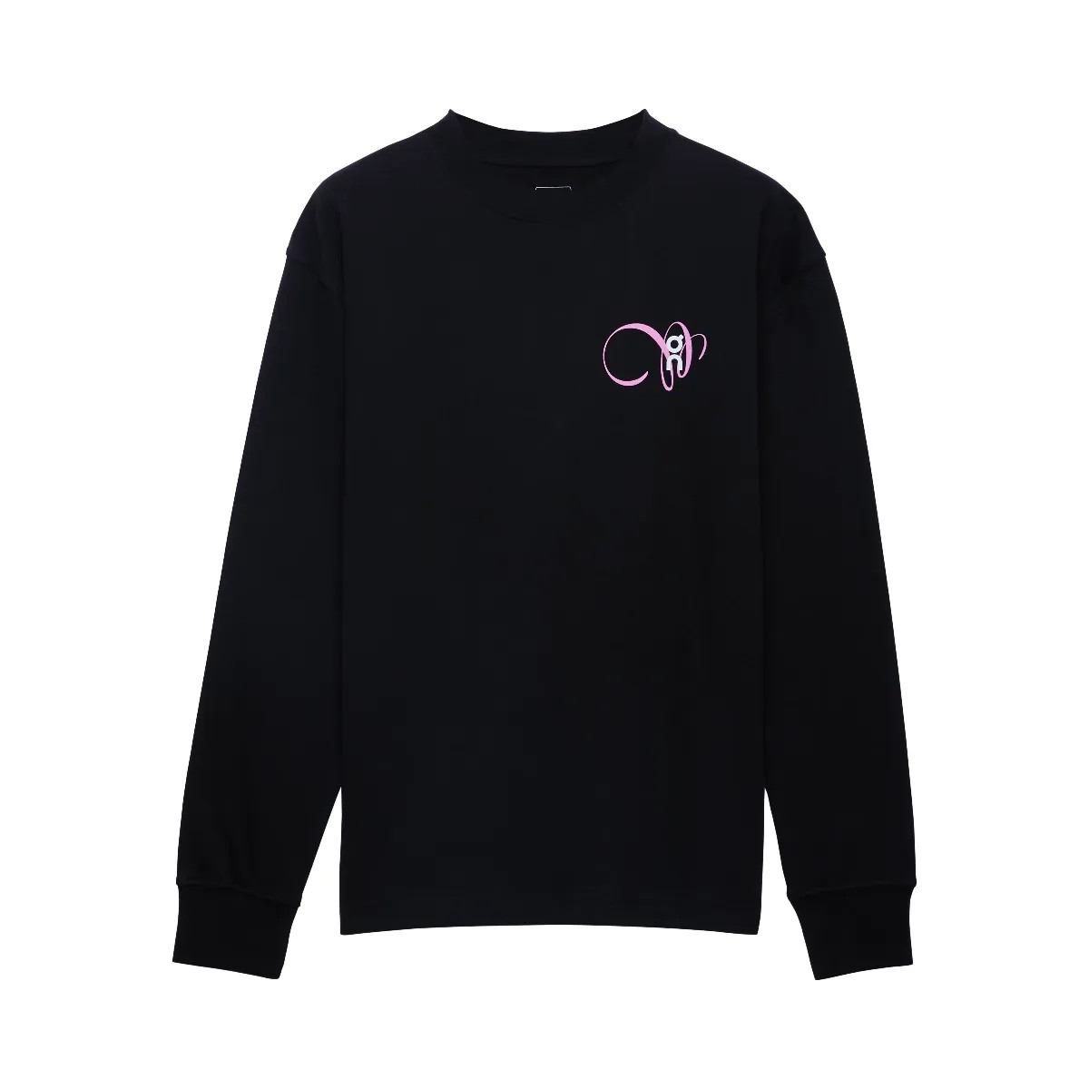 On Club Long-T Graphic Black - HypeFly India View 1