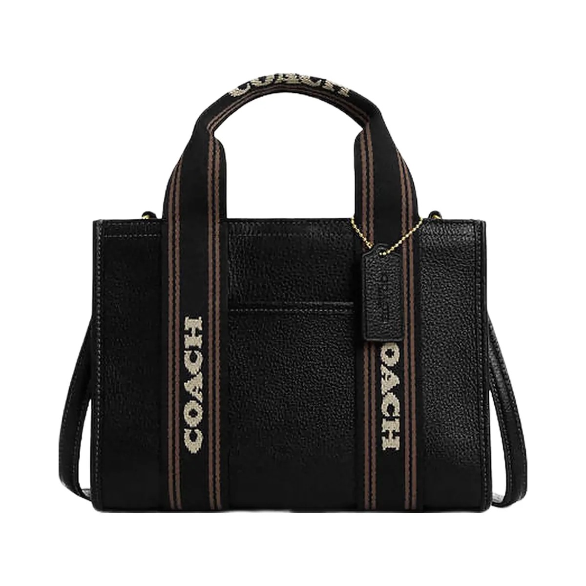 Coach Smith Tote Bag 24 Pebbled Leather-Gold-Black Multi - HypeFly India View 1