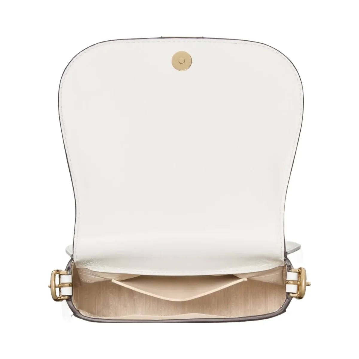 Kate Spade Nouveau Mini Saddle Bag True White - HypeFly India View 3