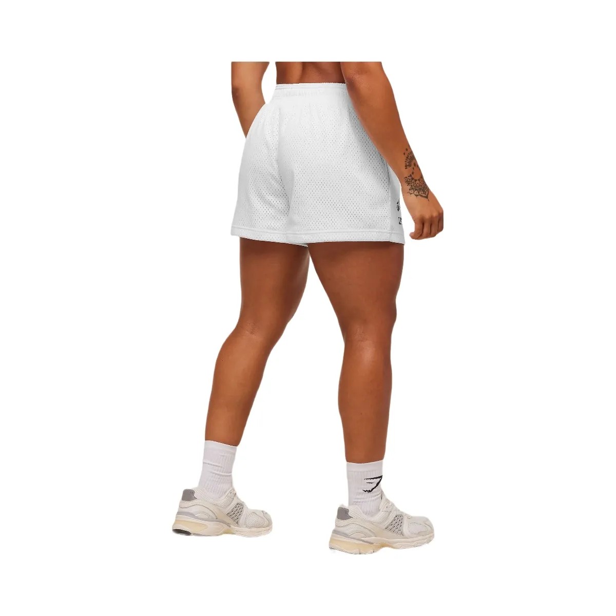 Gymshark Lifting Club Mesh Shorts - White - HypeFly India View 2