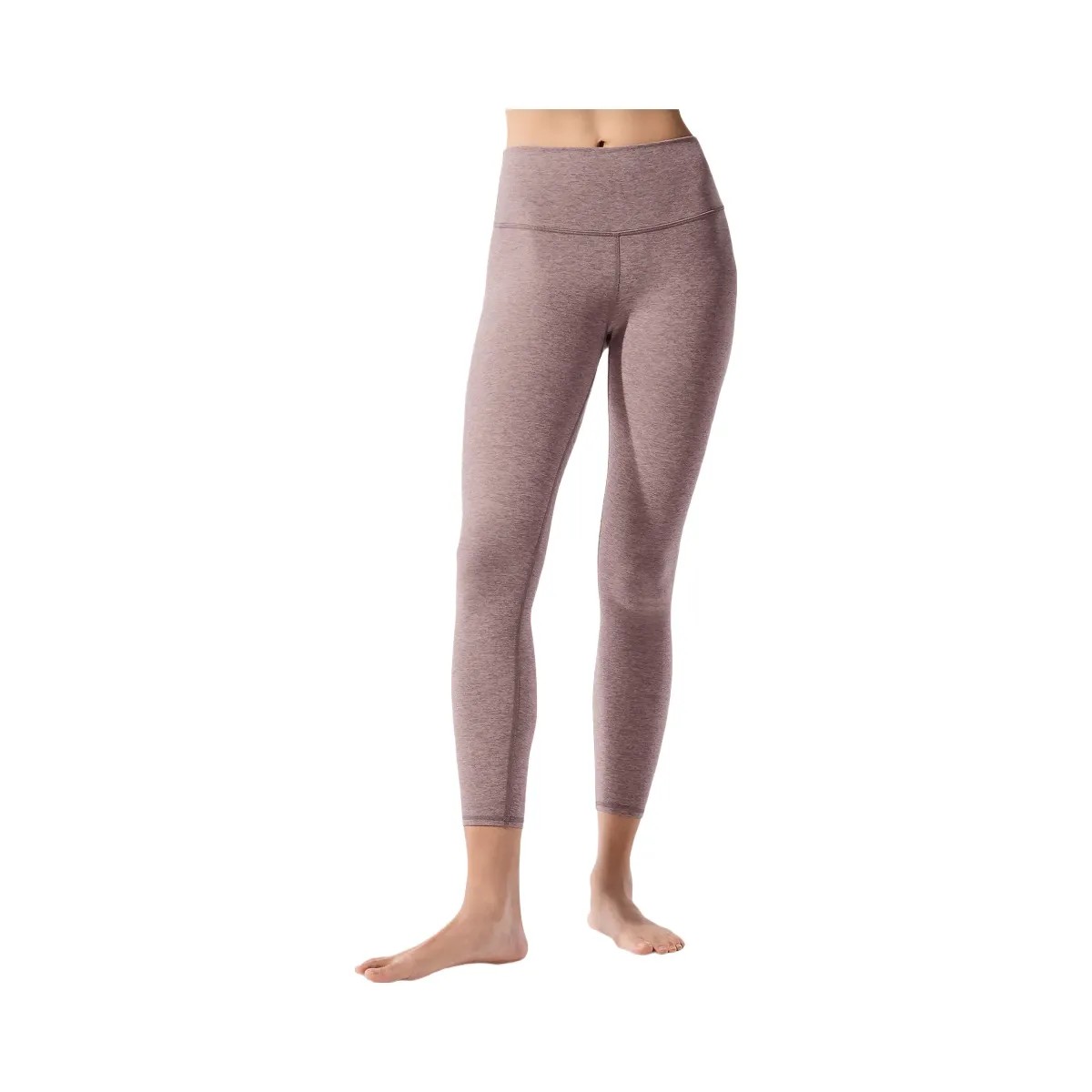 Alo Women's Alosoft High-Waist 7/8 Highlight Legging - Dark Pink Quartz Heather - HypeFly India View 1