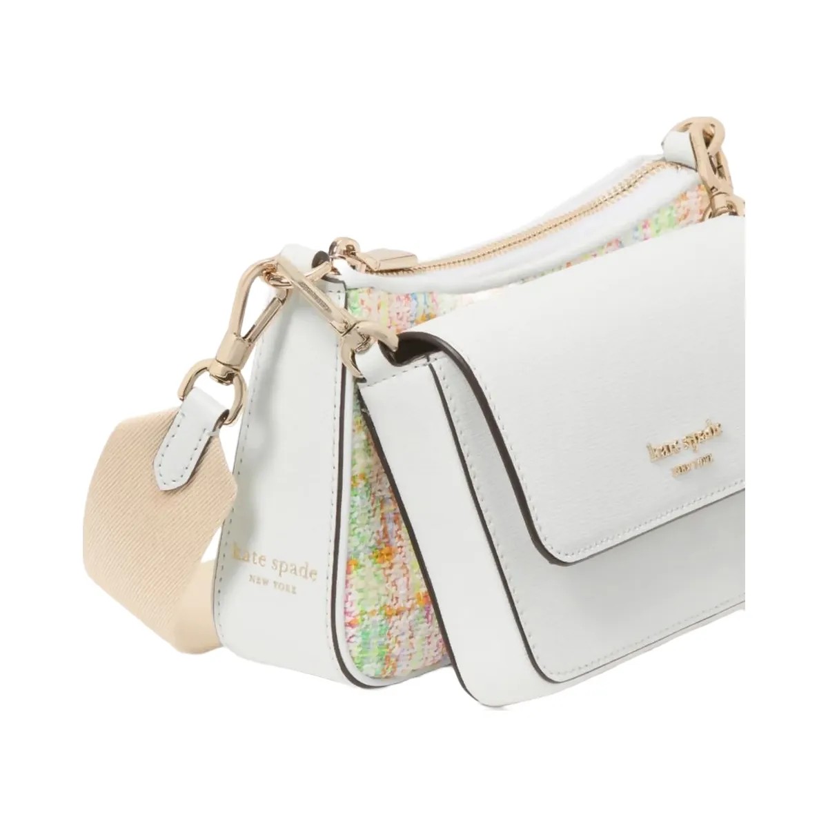 Kate Spade Double Up Tweed Crossbody Multi - HypeFly India View 6