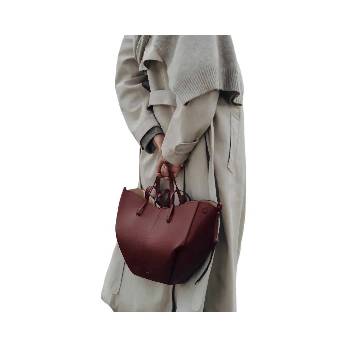 Polene Cyme Textured Black Cherry - HypeFly India View 4