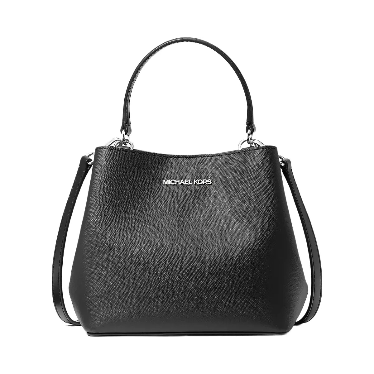 Michael Kors Pratt Small Convertible Shoulder Bag Black - HypeFly India View 1