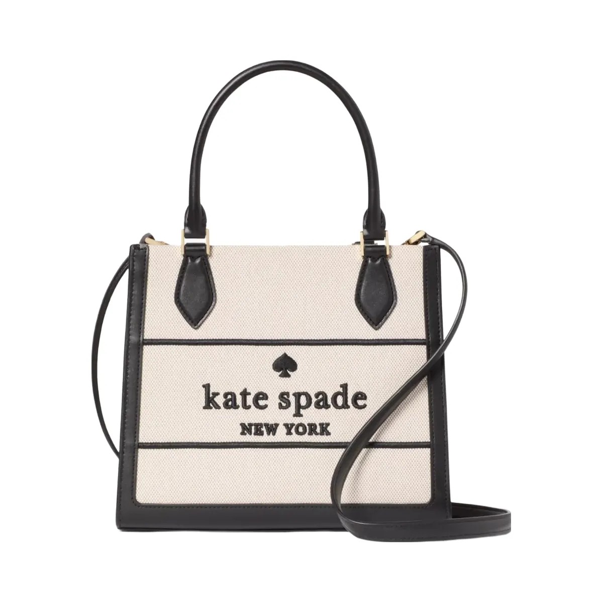 Kate Spade Ellie Canvas Small Tote Black Multi - HypeFly India View 1
