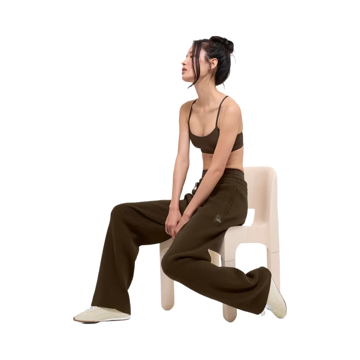 Alo Men's Scholar Straight Leg Sweatpant - Espresso - HypeFly India View 4