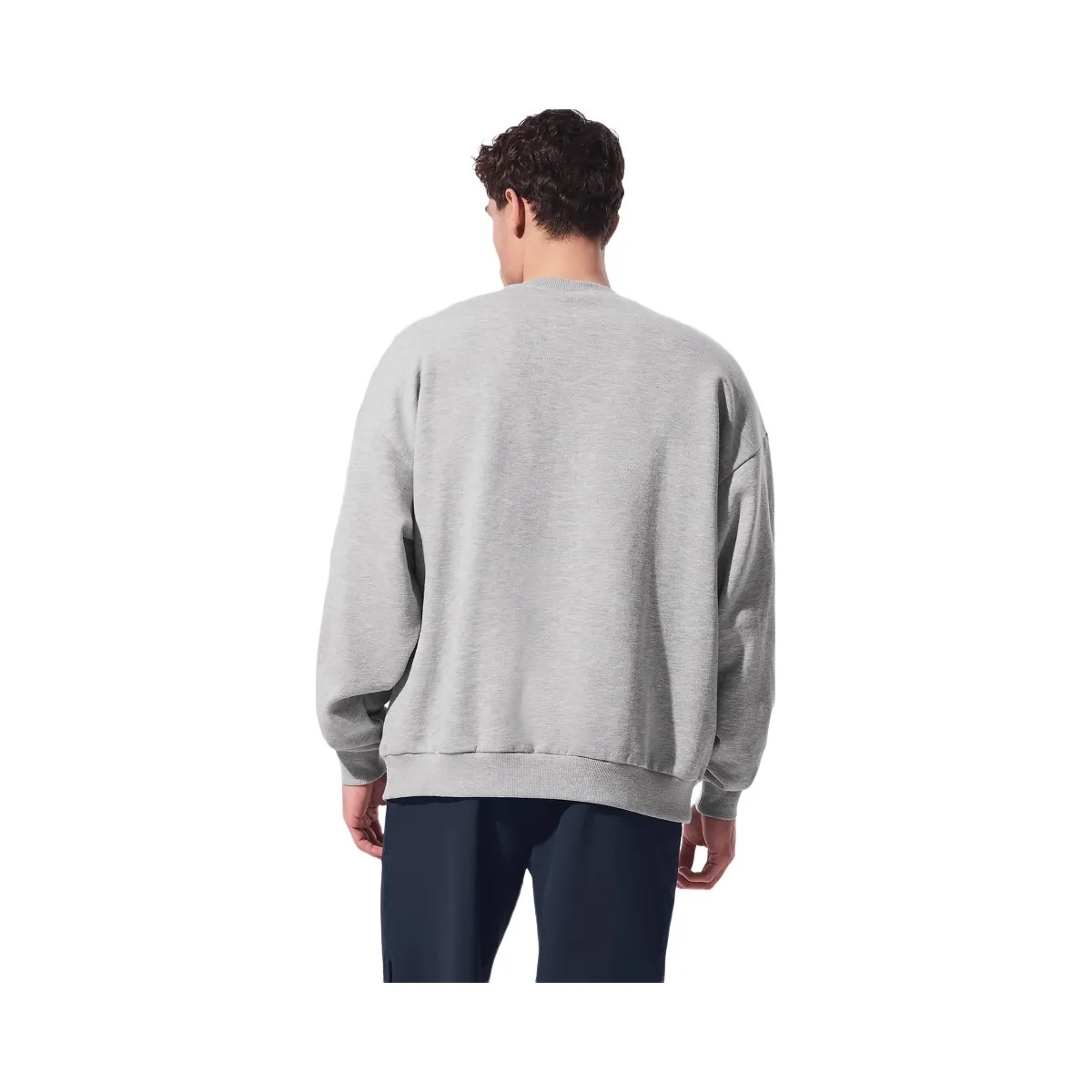 Alo Accolade Crew Neck Pullover - Athletic Heather Grey - HypeFly India View 3